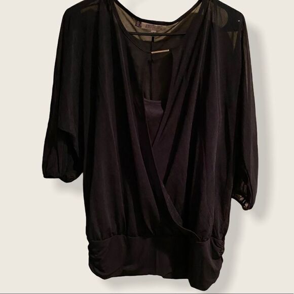 Jennifer Lopez Black Top  Sz Med - Picture 1 of 9